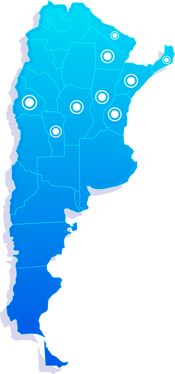 Mapa de cobertura Tecno Vial